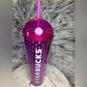 Starbucks Purple Tumbler with Straw 24 oz
